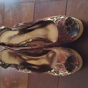 Cheetah Print Wedges